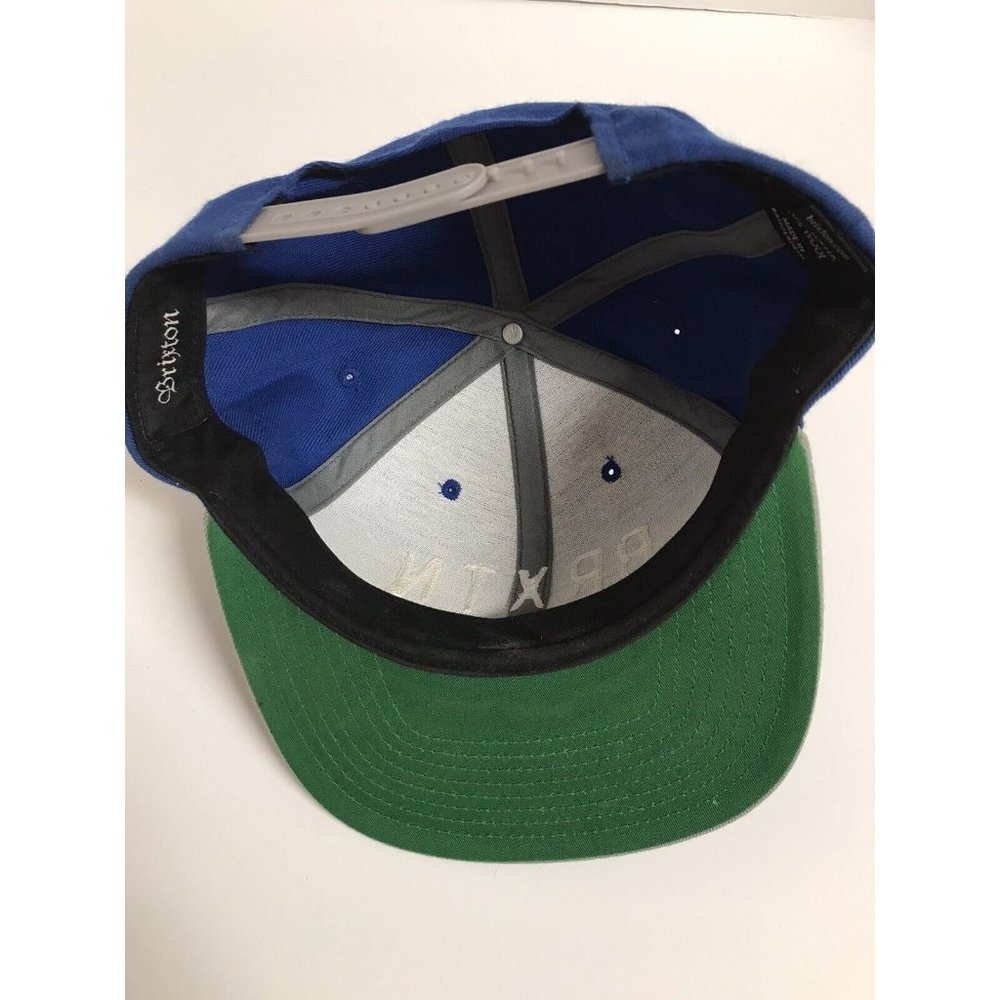 Brixton BRXTN Mfg. Co. Blue gray Snapback Hat - Picture 6 of 8